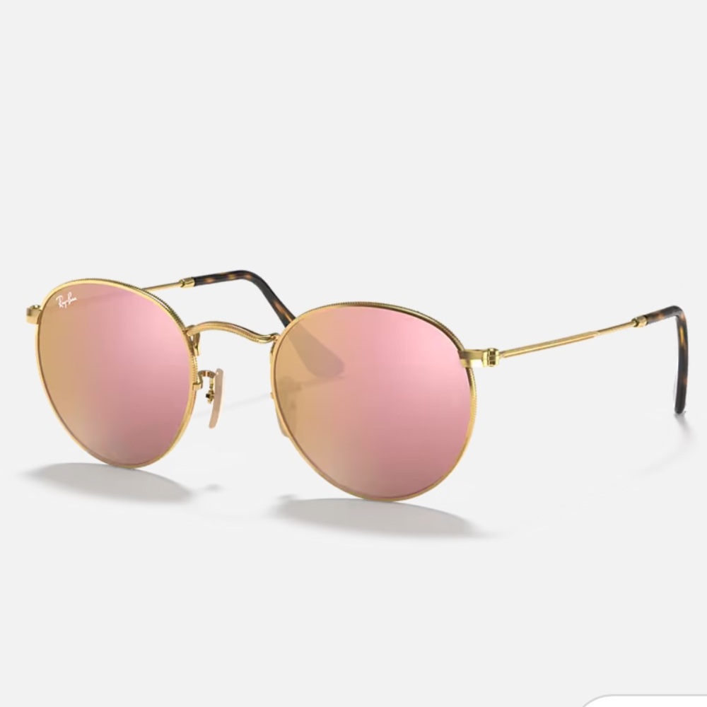 Ray-Ban Round Mirrored Flash Lenses Sunglasses